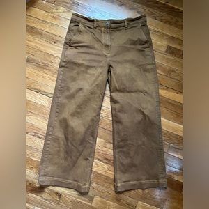 hand dyed everlane wide leg crop pants size 12